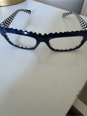 Alain Mikli Robel Eyeglasses A03101 005 Glasses Marbled Blue Check 54mm No Case